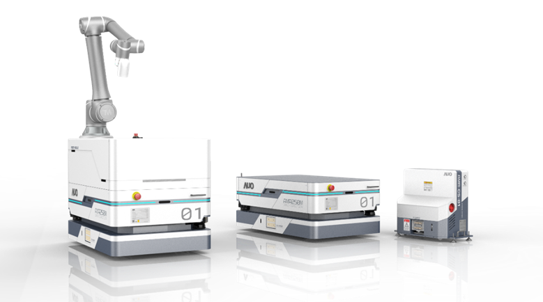 Ebpay數位開發的自主式移動機器人（AMR250M），搭配全向輪並結合AI演算法、2D LiDAR、3D攝影機等技術，協助客戶實現產線全自動化